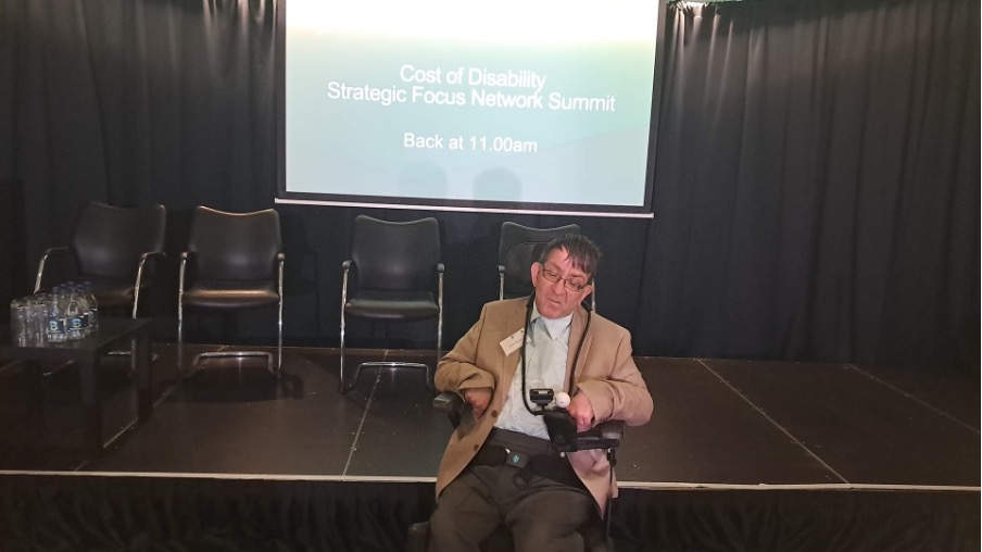 Derek Spaight at a Cost of Disability Strategic Focus Network Summit.